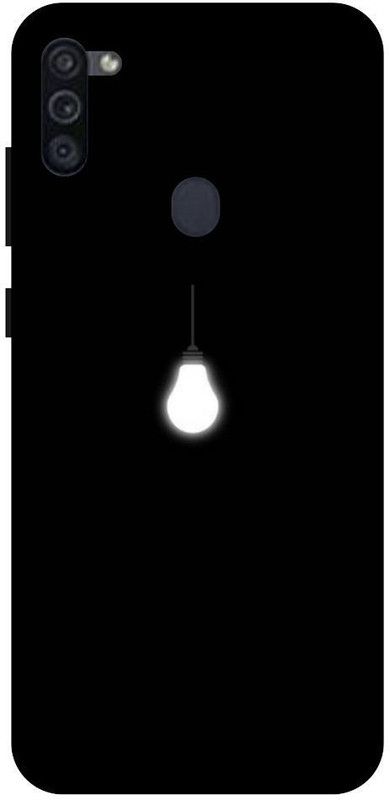 URCHIN Back Cover for Samsung M11 Light bulb, light, idea, bulb, black, awesome  (Multicolor, Shock Proof, Pack of: 1)