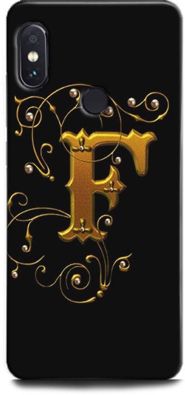 INTELLIZE Back Cover for Mi Redmi Note 5 Pro/ MZB6084IN F letter,Printed  (Multicolor, Shock Proof, Pack of: 1)