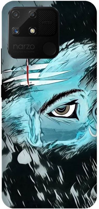 UMPRINT Back Cover for Realme Narzo 50A,RMX3430 Lord Shiva Shiv Ji Printed Back Cover  (Multicolor, Shock Proof, Pack of: 1)