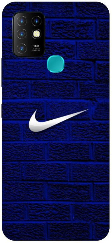 FIKORA Back Cover for Infinix Hot 10, X682B, NIKE, SIGN, LOGO, EMBLEM  (Blue, Hard Case, Pack of: 1)