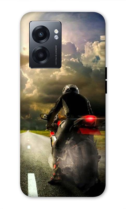 NDCOM Back Cover for Realme Narzo 50 5G Rider Bike Lover Printed  (Multicolor, Hard Case, Pack of: 1)