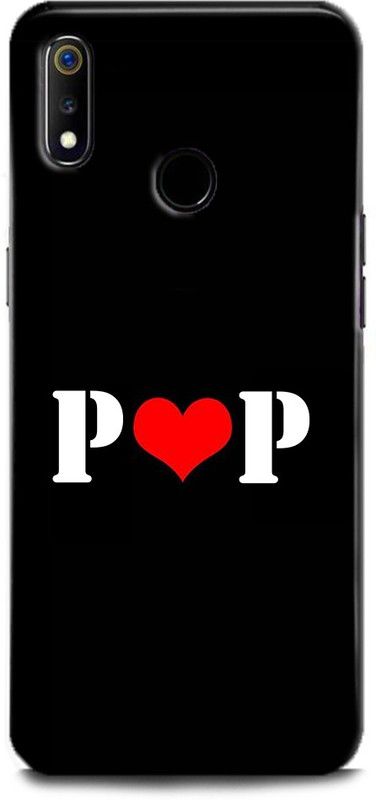 Afterglow Back Cover for Realme 3 Pro P P, P LOVES P, P NAME, LETTER, ALPHABET, PP LOVE, HART  (Multicolor, Shock Proof, Pack of: 1)
