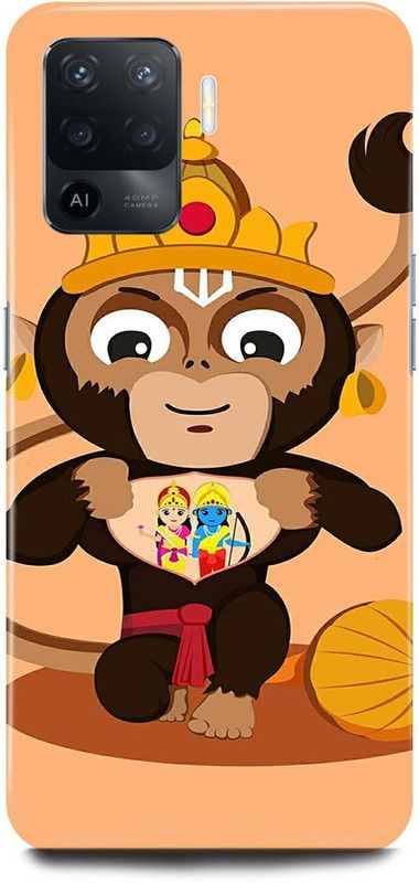 JUGGA Back Cover for OPPO F19 Pro, HANUMAN, JI, MARUTI, BAJRANG, BALI, CARTOON  (Multicolor, Hard Case, Pack of: 1)