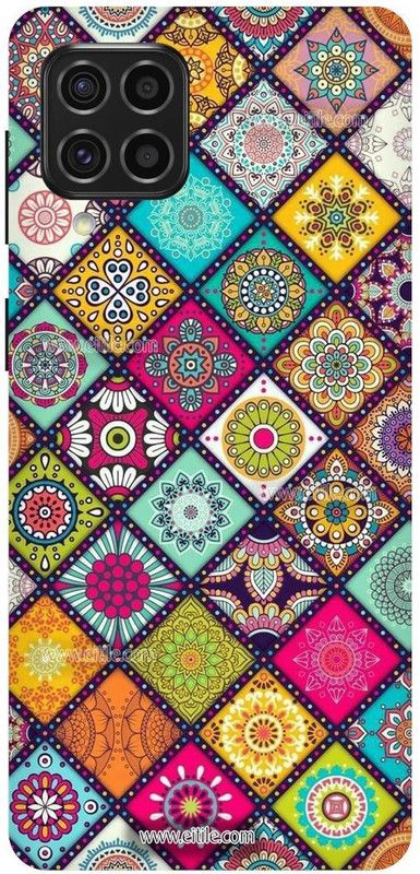 THE NARAYANA COLLECTIONS Back Cover for SAMSUNG GALAXY F62-SIMPAL,NEW,DESIGNER,PRINT,RANGOLI,ART  (Multicolor, Hard Case, Pack of: 1)