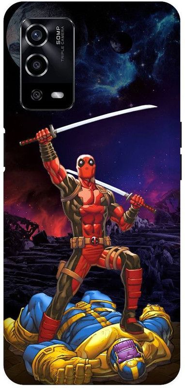 UMPRINT Back Cover for Oppo A55/CPH2325, Captain America Marvel Printed Back Cover  (Multicolor, Hard Case, Pack of: 1)