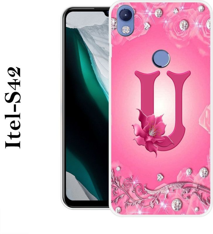 REALKING Back Cover for Itel S42  (Pink, Silicon)