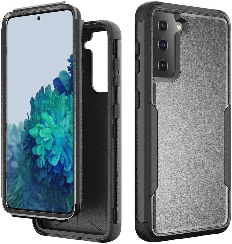 TURTLE Back Cover for Samsung Galaxy S21 Plus  (Black, Dual Protection, Pack of: 1)