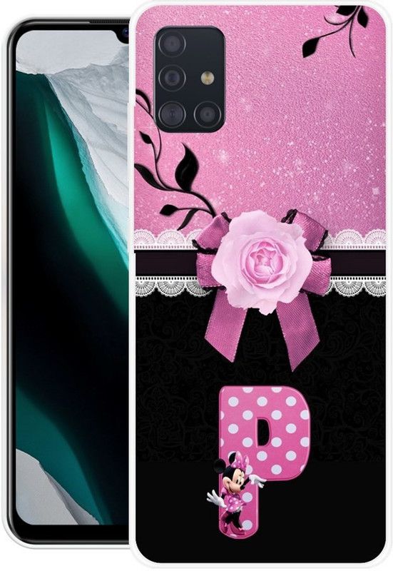 BLUEZAP Back Cover for Samsung Galaxy M51  (Pink, Black, Grip Case, Silicon, Pack of: 1)