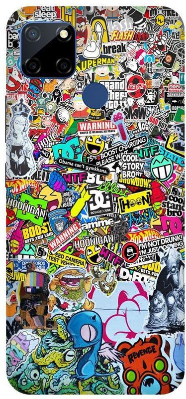Enna Traders Back Cover for Realme C25( Arts) PRINTED BACK COVER  (Multicolor, Waterproof, Pack of: 1)