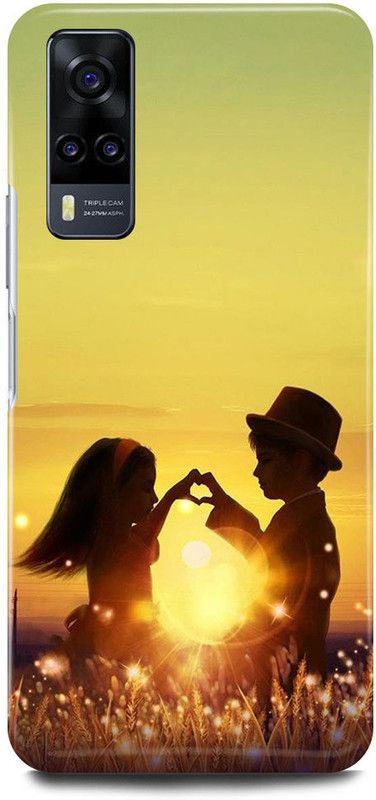 JUGGA Back Cover for Vivo V20 SE, V2022, LOVE COUPLE, QUITE COUPLE, LOVELY COUPLE,VALENTINE,LOVERS  (Yellow, Hard Case, Pack of: 1)