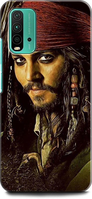 KEYCENT Back Cover for REDMI 9 Power JACK SPARROW, PIRATES OF THE CARIBBEAN, JOHNY DEPP  (Multicolor, Pack of: 1)