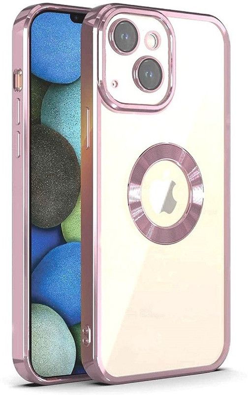Bonqo Back Cover for Apple iPhone14  (Pink, Dual Protection, Silicon, Pack of: 1)