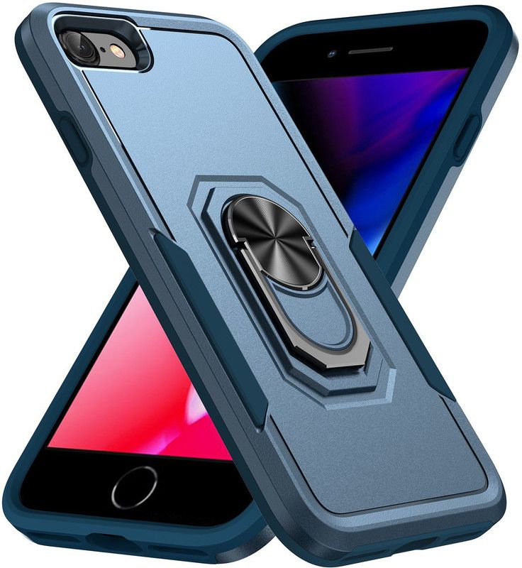 TURTLE Back Cover for Apple iPhone 7 / iPhone 8 / iPhone SE  (Blue, Dual Protection, Pack of: 1)