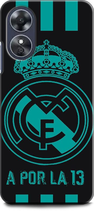 INDICRAFT Back Cover for OPPO A17, CPH2477 REAL MADRID, LOGO, EMBLEM, FC, FOOTBALL, SPORTS  (Multicolor, Shock Proof, Pack of: 1)