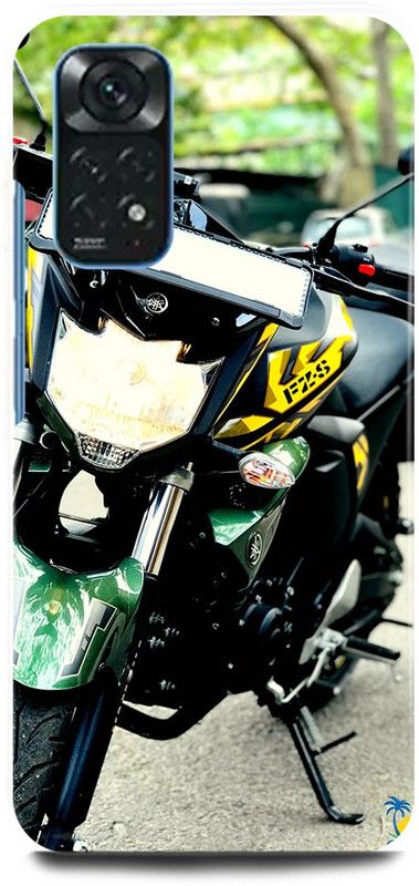 FIKORA Back Cover for Redmi Note 11, YAMAHA, FZ, BIKE, SPORTS, LOVER  (Green, Hard Case, Pack of: 1)