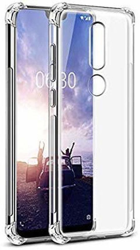kursa hub Back Cover for Nokia 5.1 Plus  (Transparent, Grip Case, Pack of: 1)