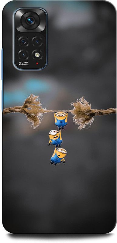 GRAFIQE Back Cover for Redmi Note 11 MINIONS, FUNNYMINIONS, COMIC, MOVIE, CARTOON  (Multicolor, Shock Proof, Pack of: 1)
