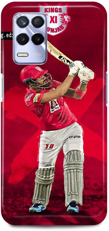 JUGGA Back Cover for Realme Narzo 30 5G, LOKESH, RAHUL, KL, RAHUL, INDIAN, PLAYER, KINGS, 11, PUNJAB  (Red, Hard Case, Pack of: 1)