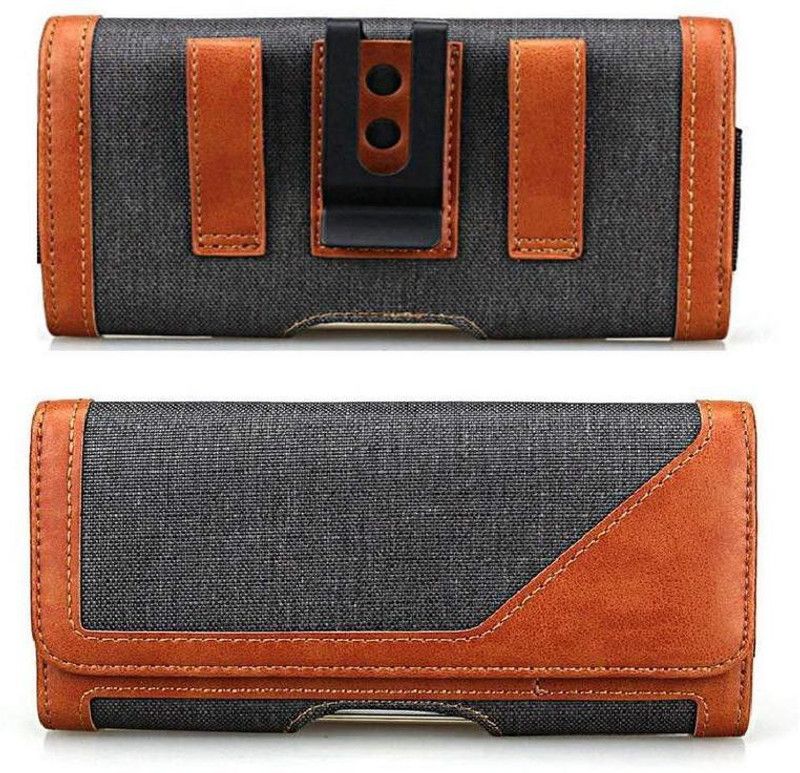 Elica Pouch for Vivo 1902  (Brown, Holster, Pack of: 1)