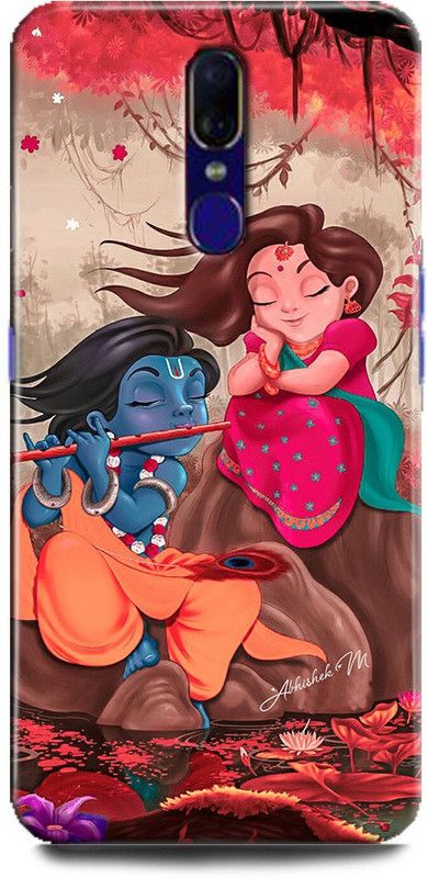 FIKORA Back Cover for OPPO F11/CPH1911 RADHA KRISHNA PRINTED  (Multicolor, Hard Case, Pack of: 1)