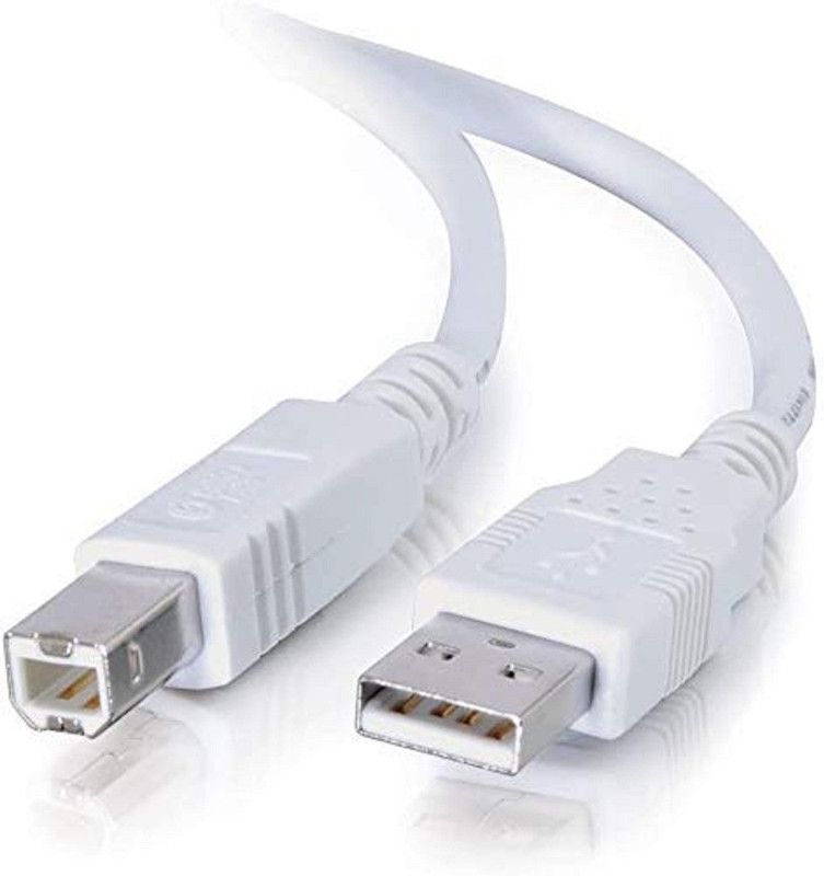 3.0 USB Printer Cable Printer for HP, Canon, A USB Male to B Printer Male 9.25 m Micro USB Cable  (Compatible with All Vivo, Oppo, Samsung, Gionee, Mi, Vivo, One Plus and Boat, White)