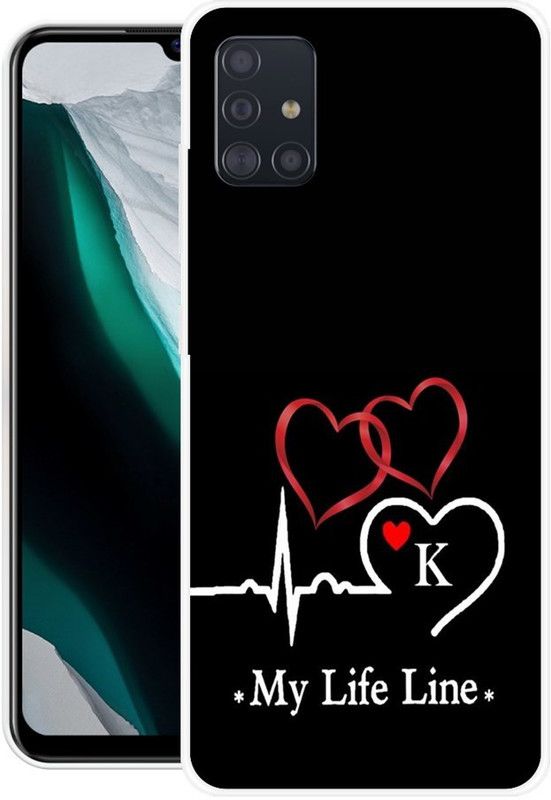 PINKZAP Back Cover for Samsung Galaxy A51  (Black, White, Grip Case, Silicon, Pack of: 1)