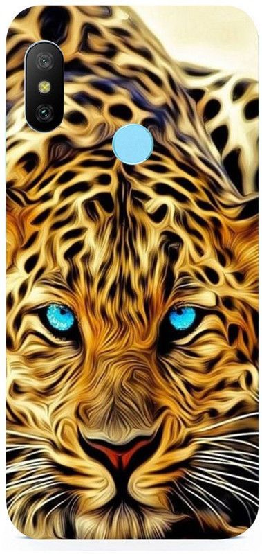 Skyhawk Back Cover for Redmi 6 Pro Yellow And Black Tiger  (Multicolor, Waterproof, Silicon, Pack of: 1)