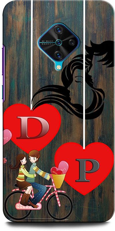 ORBIQE Back Cover for VIVO S1 Pro 1920 DP, D LOVE P, P LOVE D, D LETTER, P LETTER, DP NAME  (Multicolor, Hard Case, Pack of: 1)