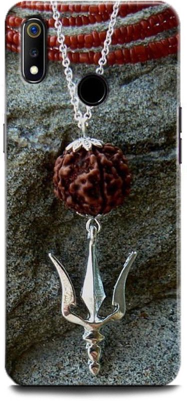 INDICRAFT Back Cover for Realme 3, RMX1825 TRISHUL, TRISHUL LOCKET, MAHADEV, SPRITUAL, SHIVJI  (Multicolor, Hard Case, Pack of: 1)