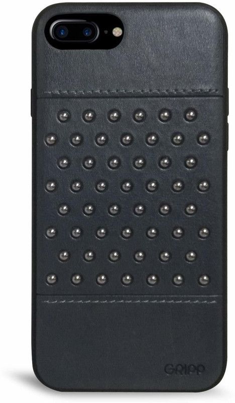 Gripp PU Leather Ultra Flexible Slim Fit Back Cover for Apple iPhone 8 Plus, Apple iPhone 7 Plus  (Black, Shock Proof, Pack of: 1)