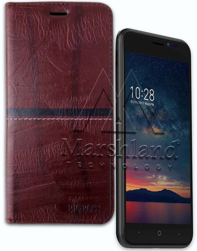 MARSHLAND Flip Cover for Infocus A2  (Brown, Waterproof, Pack of: 1)