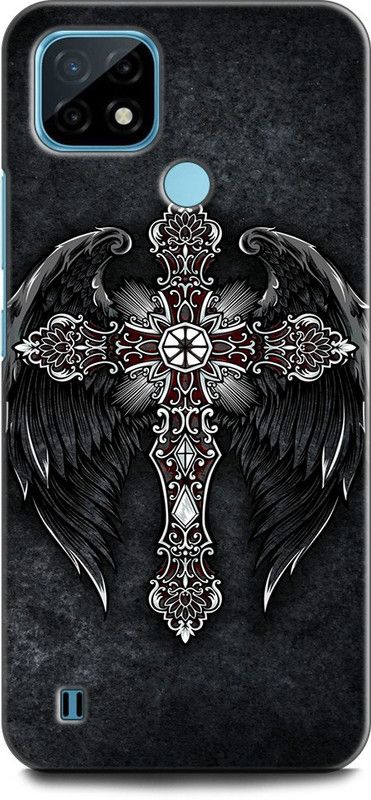 KEYCENT Back Cover for Realme C21Y, RMX3261 JESUS, CRIST, JESUS SAVES CROSS, GOD, JESUS CROSS BLACK, LORD  (Multicolor, Pack of: 1)