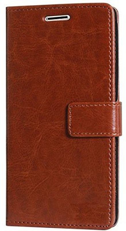 Akshant Flip Cover for Samsung Galaxy J4+  (Brown, Hard Case, Pack of: 1)