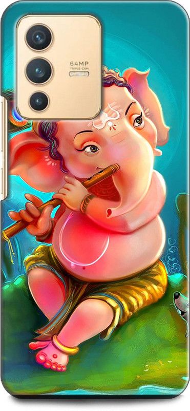 Wall Art Back Cover for Vivo V23 PRO (5G) GANESH JI, LORD GANESH, GOD, GANPATI, BHAGWAN  (Multicolor, Dual Protection, Pack of: 1)