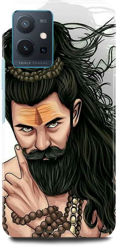 FIKORA Back Cover for OPPO A96, CPH2333, AGHORI, SHIV, SHIVJI, MAHADEV, MAHAKAL  (Brown, Hard Case, Pack of: 1)
