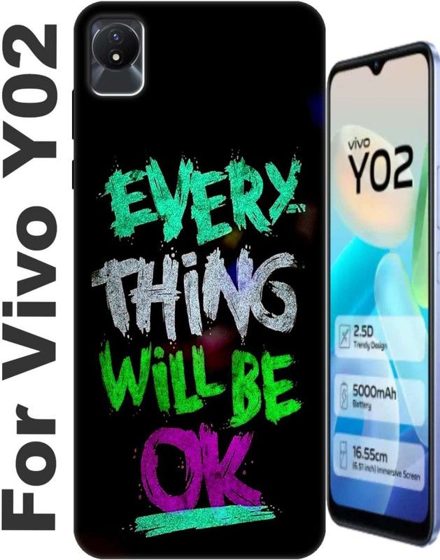 RDcon Back Cover for Vivo Y02 2757  (Grey, Flexible, Silicon, Pack of: 1)
