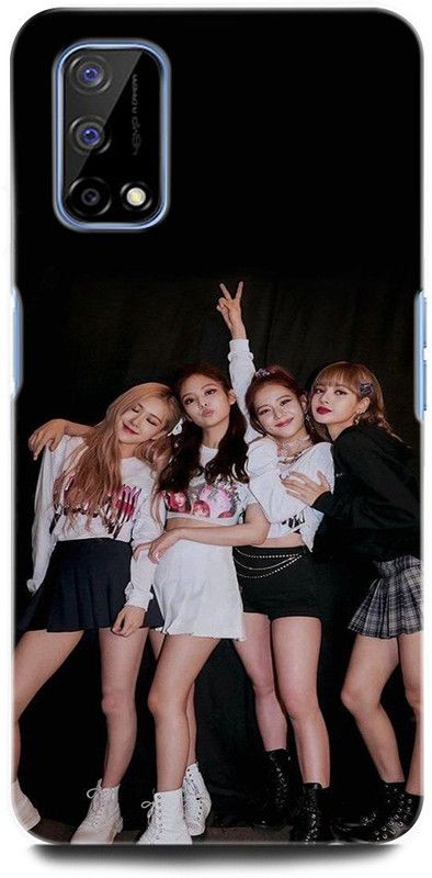 INTELLIZE Back Cover for Realme Narzo 30 Pro RMX2117 LISA, JENNIE, ROSE, JISOO, BLACK PINK GIRL  (Multicolor, Hard Case, Pack of: 1)