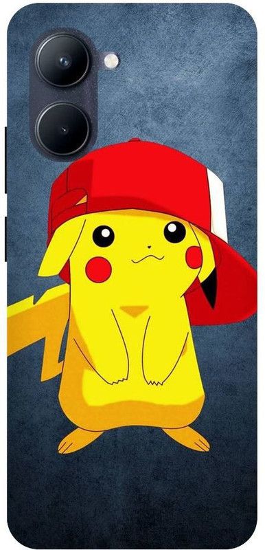 Vinsmoke Back Cover for Realme C33 Pikachu-Cute-Pokemon-Cartoon-Anime-438  (Multicolor, Shock Proof)