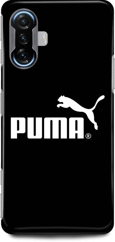 play fast Back Cover for POCO F3 GT PUMA, SIGN, LOGO, EMBLEM, DESIGN  (Black, Hard Case, Pack of: 1)