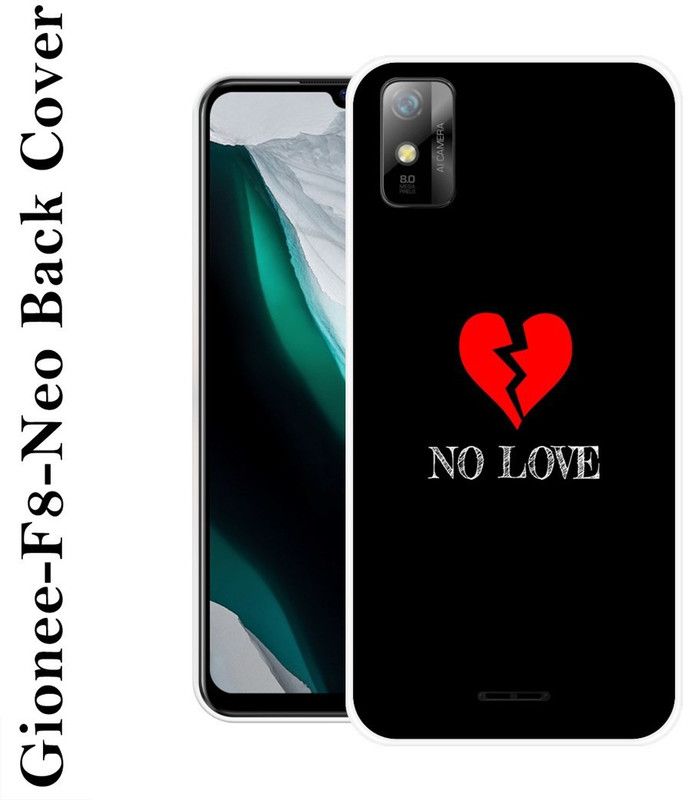 SHIVKUDI Back Cover for Gionee F8 Neo  (Black, Red, Silicon)