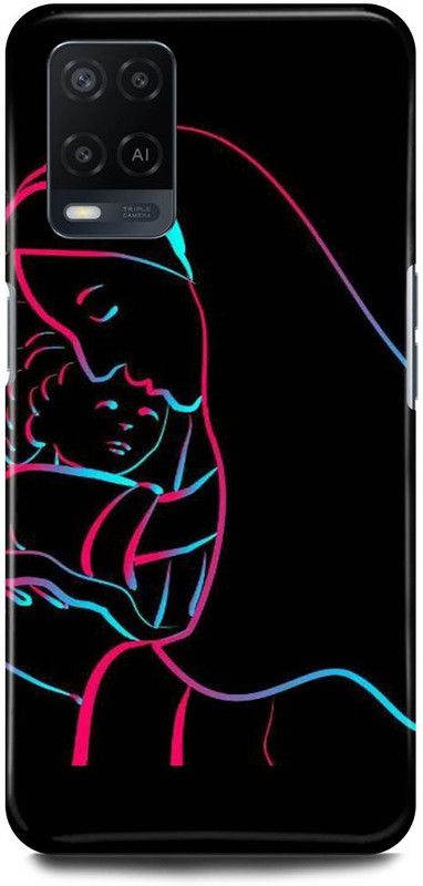 FRONK Back Cover for OPPO A54, CPH2239, MOM, MAA, LOVE, MOTHER, AAI  (Black, Hard Case, Pack of: 1)