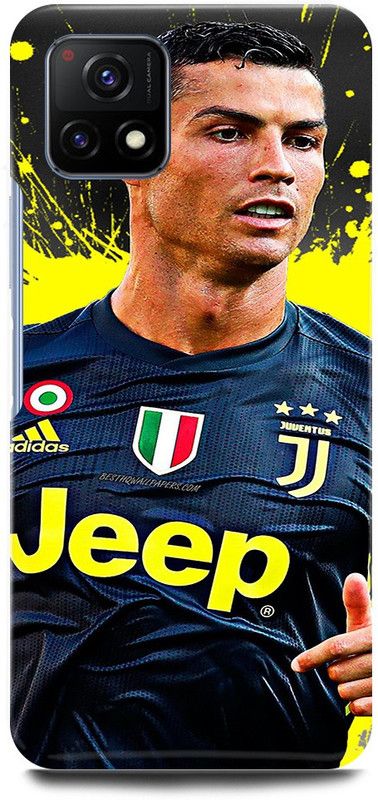 play fast Back Cover for Vivo Y72 5G, V2060 CRISTIANO, RONALDO, FOOTBALL, PLAYER, JUVENTUS  (Yellow, Hard Case, Pack of: 1)