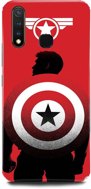 MP ARIES MOBILE COVER Back Cover for Vivo U20, Vivo 1921,Captain,America,Shield,Avenger,Marvel,Shield,Comic,avengers,end,game,  (Multicolor, Hard Case, Pack of: 1)