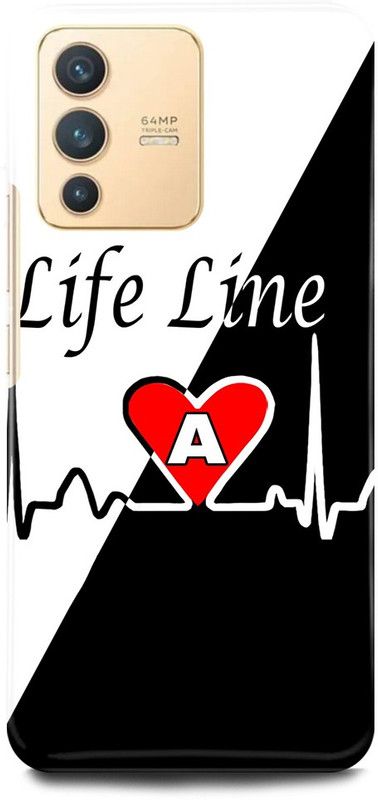 play fast Back Cover for Vivo V23 Pro 5G, V2132 A, NAME, LETTER, ALPHABET, LIFELINE  (Black, Hard Case, Pack of: 1)