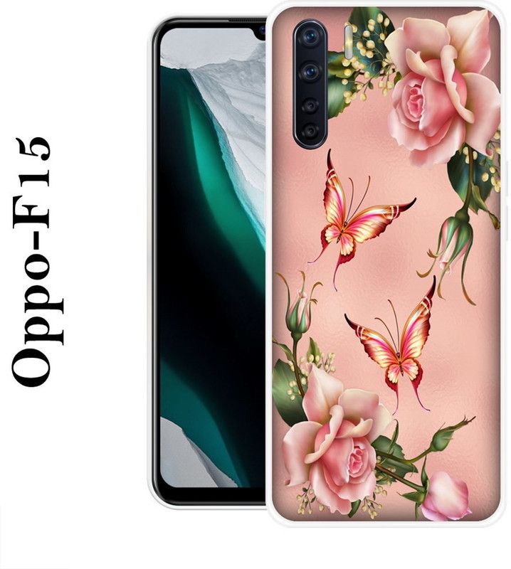REALKING Back Cover for Oppo F15  (Multicolor, Silicon)