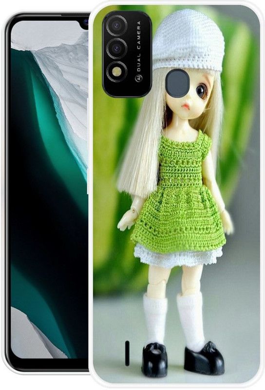 SHIVAANSHI Back Cover for Itel Vision 2s  (Grey, Green, Grip Case, Silicon)