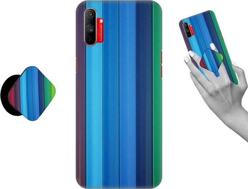 iCopertina Back Cover for Realme C3  (Multicolor, Cases with Holder)