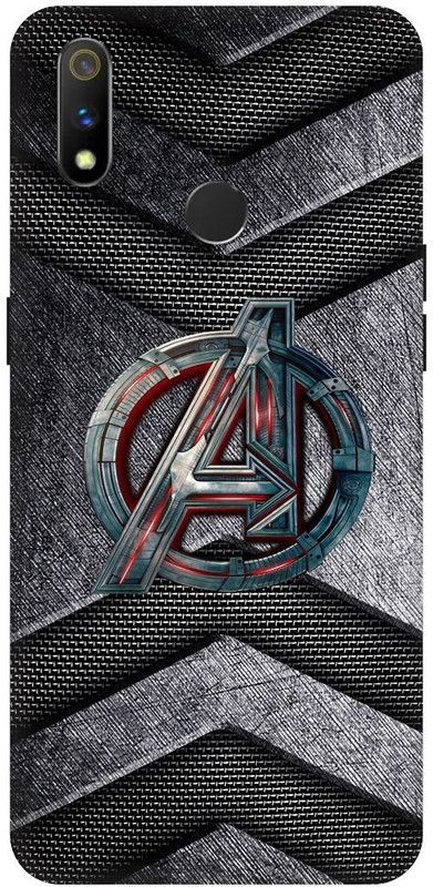 THE NARAYANA COLLECTIONS Back Cover for REALME 3 PRO- RMX1851-AVENGERS,SUIT,NAME,LATTER,A  (Multicolor, Hard Case, Pack of: 1)