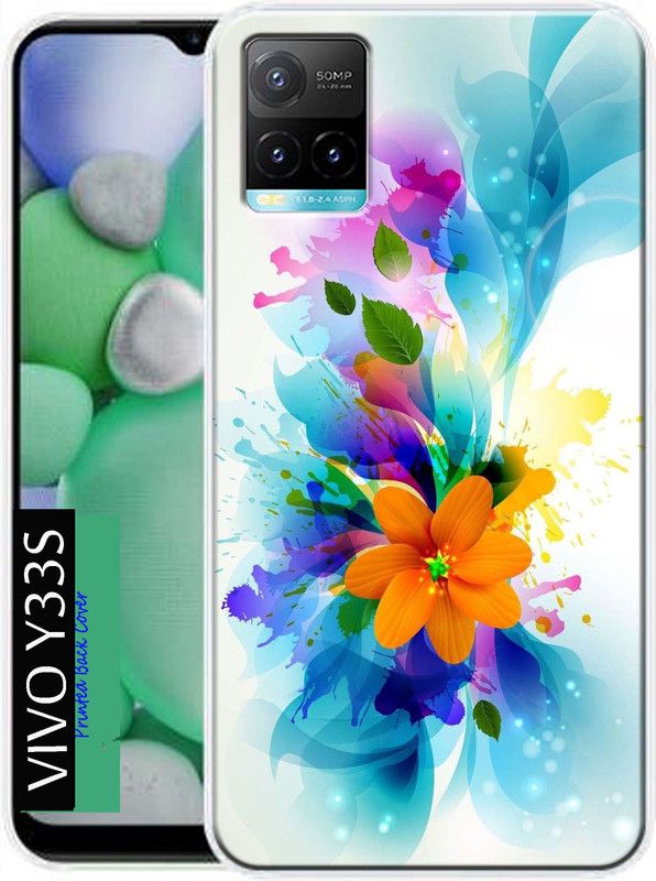 KENTAROELENE Back Cover for Vivo Y33s, Vivo Y33s Back Cover  (Multicolor, Dual Protection, Silicon, Pack of: 1)