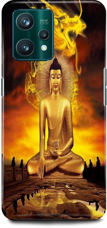 play fast Back Cover for realme 9i, RMX3491 GAUTAM, BUDDHA, GOD, NAMO, BUDDHAY  (Yellow, Hard Case, Pack of: 1)